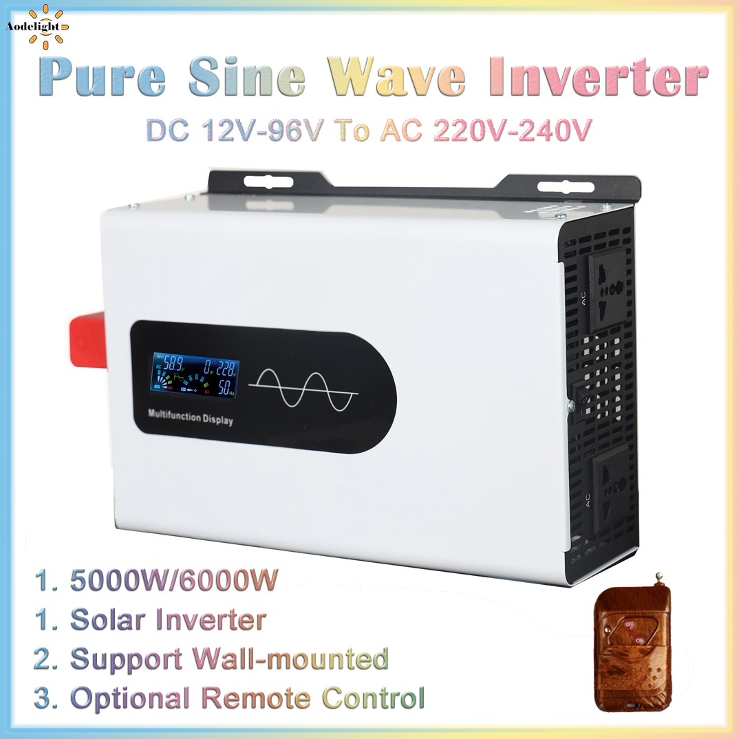 Pure Sine Wave Inverter 5000W 48V 220V - อินเวอร์เตอร์เพียวไซน์เวฟ12V 220V 5000W 6000W ตัวแปลง12V 24V