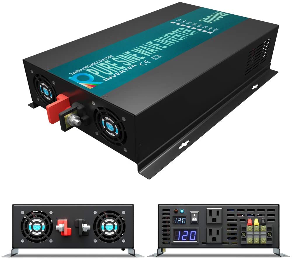 อินเวอร์เตอร์คลื่นไซน์บริสุทธิ - Inverter Pure Sine Wave 60Hz 120V 3000W บทวิจารณ์และราคา